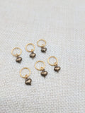 Hair Locs Jewelry Heart Antique Gold Small Twist Braids Dreads Women Dangle Brass