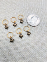 Hair Locs Jewelry Heart Antique Gold Small Twist Braids Dreads Women Dangle Brass