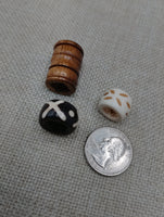 Locs Hair Jewelry Dreadlocks Large Hole Accessories Dread Beads Men Women Black Owned Business Brown Cream Twist Braids Set of 3
