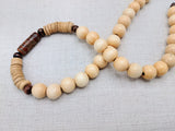 Men Necklace Agate Wood Beaded Jewelry Statement Ethnic Unique