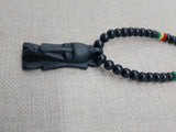 Men Necklace African Jewelry Beaded Red Yellow Green Black Handmade