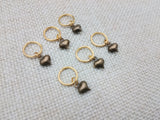 Hair Locs Jewelry Heart Antique Gold Small Twist Braids Dreads Women Dangle Brass