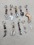 Locs Hair Jewelry Accessories Dreadlocks Twist Braids Dreads Silver Beaded Ethnic Set of 10