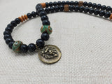 Lion Necklace Beaded Jewelry Men Gift for Him Charm Pendant  Handmade