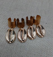 Locs Jewelry Gold Tone Cowrie Dreadlocks Accessories Twist Braids