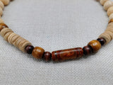 Men's Necklace Beaded Wooden Jewelry Handmade Gift Ideas Statement