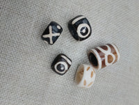 Set of 5 Hair Accessories Large Dread Beads Accessories Locs Men Women Black Owned Business Brown Cream Twist Braids
