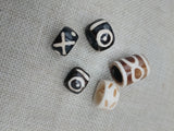 Set of 5 Hair Accessories Large Dread Beads Accessories Locs Men Women Black Owned Business Brown Cream Twist Braids