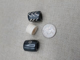 Large Hair Accessories Dread Beads Locs Men Women Black Owned Business Brown Cream Twist Braids Set of3