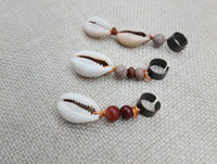 Locs Hair Jewelry Dreadlocks Twist Braids Accessories Cowrie Beads Antique Copper Handmade Men Women Set of 8