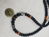 Lion Necklace Charm Pendant Beaded Wooden Jewelry Handmade Men Gift Ideas