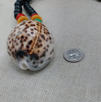 African Cowrie Shell Necklace Whole Jewelry Large Beaded Rasta Black Men
