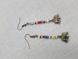 Elephant Earrings Small Beads Ethnic Women Jewelry
