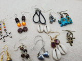 Women Small Beaded Earrings Jewelry Set of 10 Handmade Ethinc Afrocentric Boho
