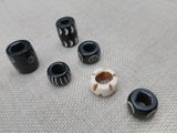 Locs Hair Jewelry Set of 6 Accessories Large Dread Beads Men Women Black Owned Business Brown Cream Twist Braids
