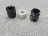 Large Hair Accessories Dread Beads Locs Men Women Black Owned Business Brown Cream Twist Braids Set of3