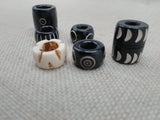 Locs Hair Jewelry Set of 6 Accessories Large Dread Beads Men Women Black Owned Business Brown Cream Twist Braids