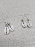 Cowrie Earrings Silver Women Jewelry Handmade Dangle