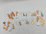 Hair Locs Jewelry Braids Twist Accessories Gold Rasta African Cowrie Set of 25