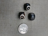 Large Hole Hair Accessories Dreads Loc Jewelry Set of 3 Bone Carved Ethnic Black Owned Business Twist Braids
