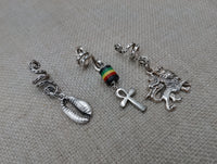 Rasta Hair Jewelry Accessories Locs Twist Braids Cowrie Ankh Lion of Judah