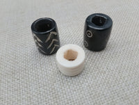 Large Hair Accessories Dread Beads Locs Men Women Black Owned Business Brown Cream Twist Braids Set of3