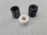 Large Hair Accessories Dread Beads Locs Men Women Black Owned Business Brown Cream Twist Braids Set of3