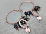 Copper Earrings Women Dangle Jewelry Fashion Beaded Ethnic