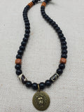 Lion Necklace Charm Pendant Beaded Wooden Jewelry Handmade Men Gift Ideas