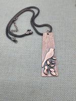 Bird Jewelry Necklace Women Boho Copper Minimalist Statement