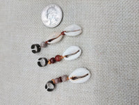 Locs Hair Jewelry Dreadlocks Twist Braids Accessories Cowrie Beads Antique Copper Handmade Men Women Set of 8