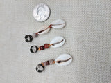 Locs Hair Jewelry Dreadlocks Twist Braids Accessories Cowrie Beads Antique Copper Handmade Men Women Set of 8