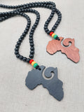 Africa Necklace Beaded African Jewelry Rasta Ghana Large Black Red Yellow Green Handmade Gift