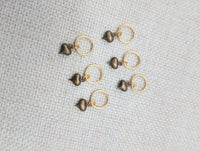 Hair Locs Jewelry Heart Antique Gold Small Twist Braids Dreads Women Dangle Brass