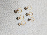 Hair Locs Jewelry Heart Antique Gold Small Twist Braids Dreads Women Dangle Brass