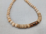 Men Necklace Beaded Agate Stone Jewelry Statement