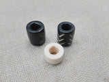 Large Hair Accessories Dread Beads Locs Men Women Black Owned Business Brown Cream Twist Braids Set of3