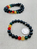 Rasta Bracelet Beaded Unisex Jewelry Stretch Handmade Statement Gift Ideas