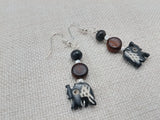 Elephant Earrings Women Jewelry Silver Jewelry Handmade