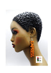 Empress Earrings Wooden Handmade 3.5 Inches
