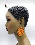 To Be Young Gifted Black Earrings Wooden Jewelry