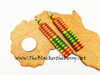 Kente Earrings African Jewelry Handmade The Blacker The Berry®