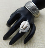 Silver Cowrie Ring Women Size 7.5 Fashion Ring Jewelry