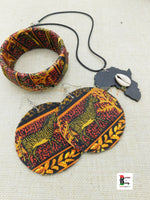 African Zebra Ankara Bracelet Orange Black Women Jewelry Ethnic The Blacker The Berry®