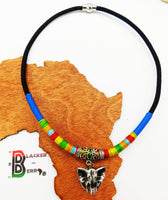 Elephant Necklaces Blue Black Women Colorful Gift Ideas