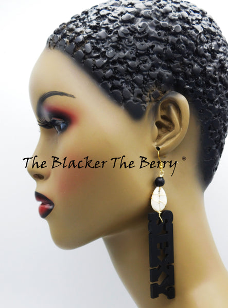 Sexy Earrings Black Jewelry Women Handmade The Blacker The Berry®