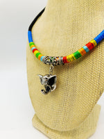 Elephant Necklaces Blue Black Women Colorful Gift Ideas