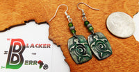 Turtle Earrings Tortoise Jewelry Patine Green Gift Ideas for Her