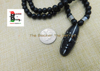 Tribal African Necklaces African Mask Beaded Necklace African Jewelry Afrocentric Face African Warrior Necklace