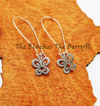Butterfly Earrings Silver Stainless Steel Jewelry Long